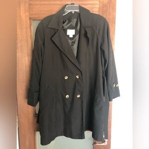 Vintage Jacqueline Ferrar Black Trench Coat